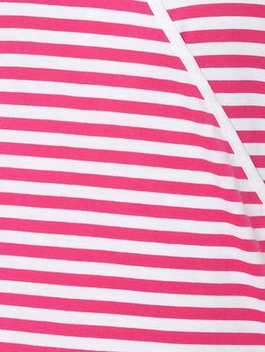 flute sleeve striped top - 16836371 - Standard Image - 4