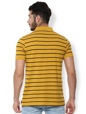 yellow striped polo t-shirt - 16836554 - Standard Image - 2