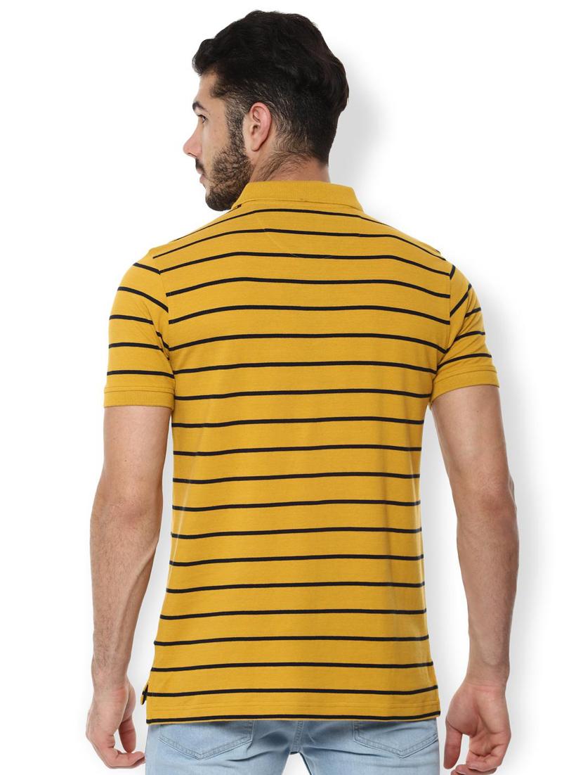 yellow striped polo t-shirt - 16836554 - Zoom Image - 2