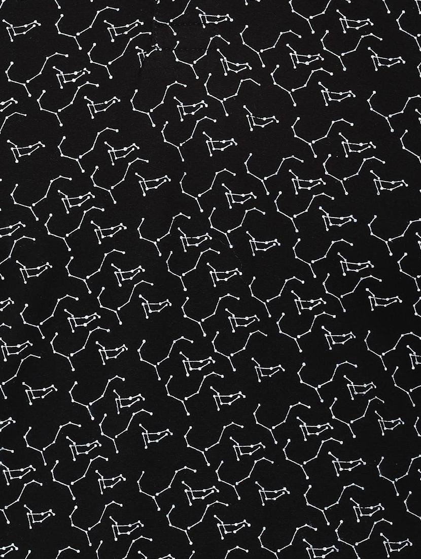 black printed polo t-shirt - 16836593 - Zoom Image - 4