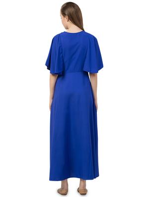 cape sleeves maxi dress - 16836671 - Standard Image - 3