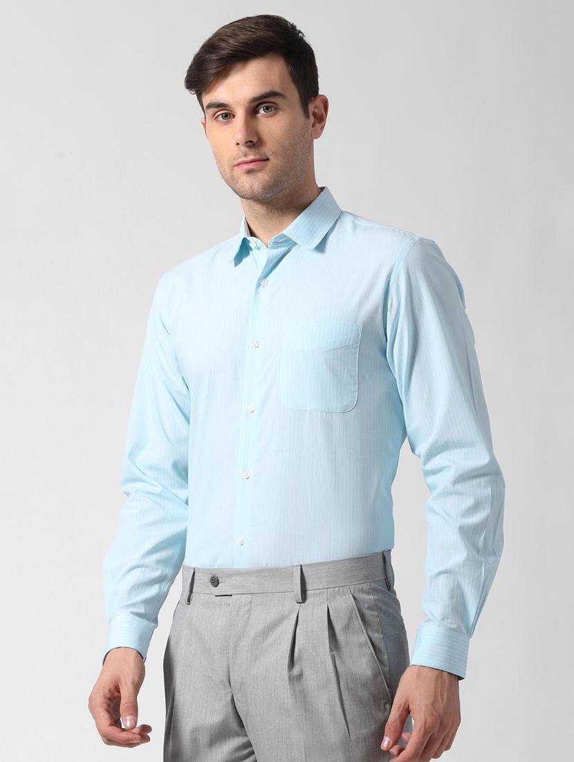 blue striped formal shirt - 16836808 - Zoom Image - 2