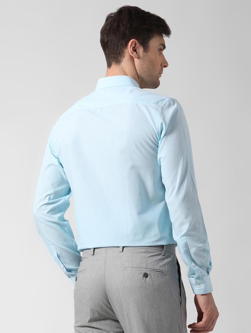 blue striped formal shirt - 16836808 - Zoom Image - 3