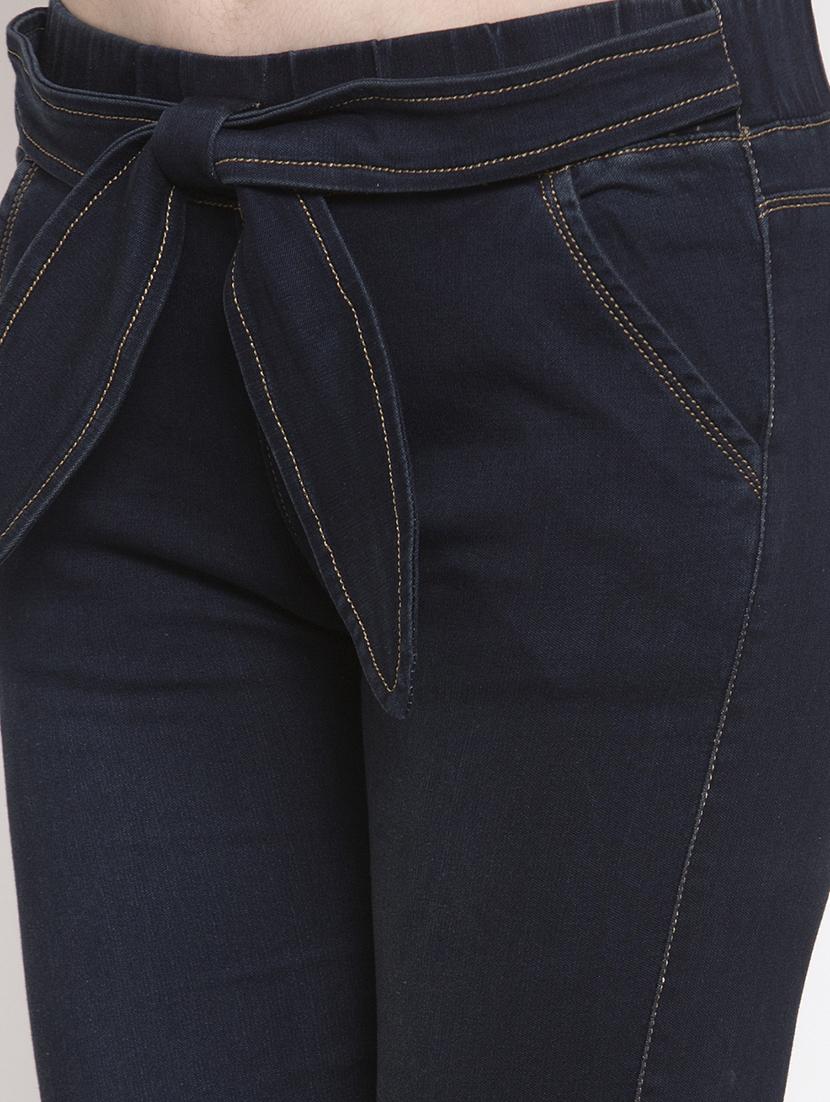 high rise tie front capris - 16837096 - Zoom Image - 5
