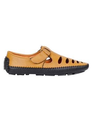 tan leatherette slip on sandals - 16837198 - Standard Image - 2