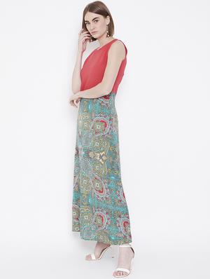 color block round neck top - 16837355 - Standard Image - 2