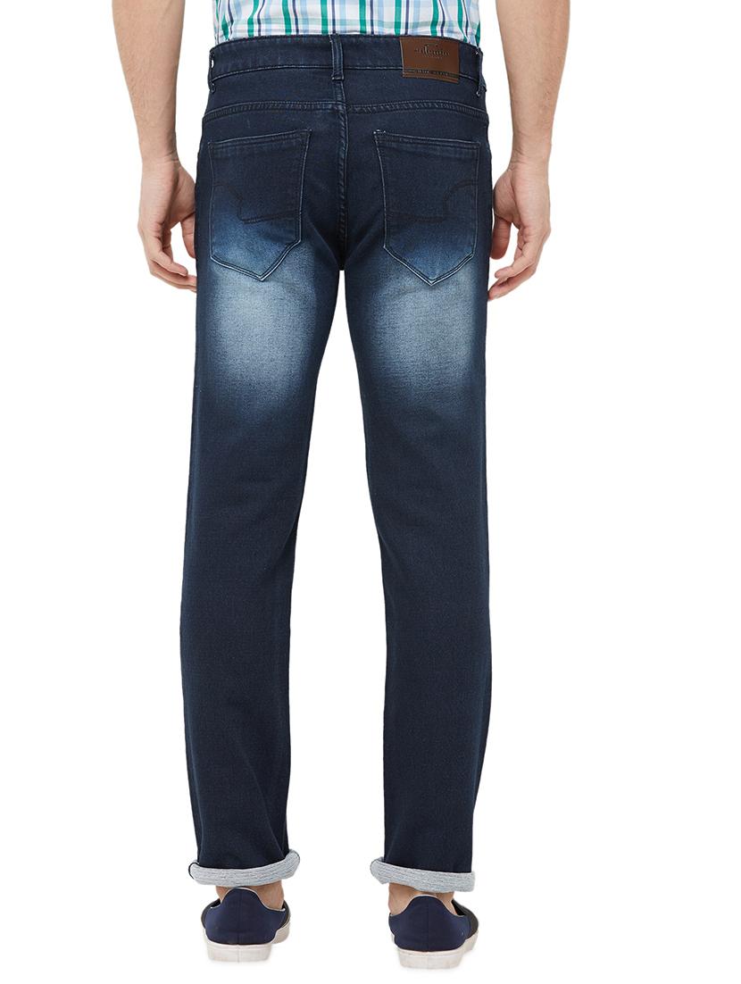 navy blue heavy washed denim jeans - 16837473 - Zoom Image - 3