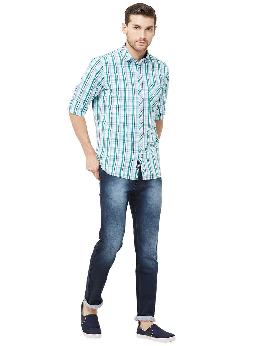 navy blue heavy washed denim jeans - 16837473 - Zoom Image - 4
