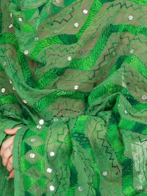 tonal phulkari dupatta - 16837591 - Standard Image - 2