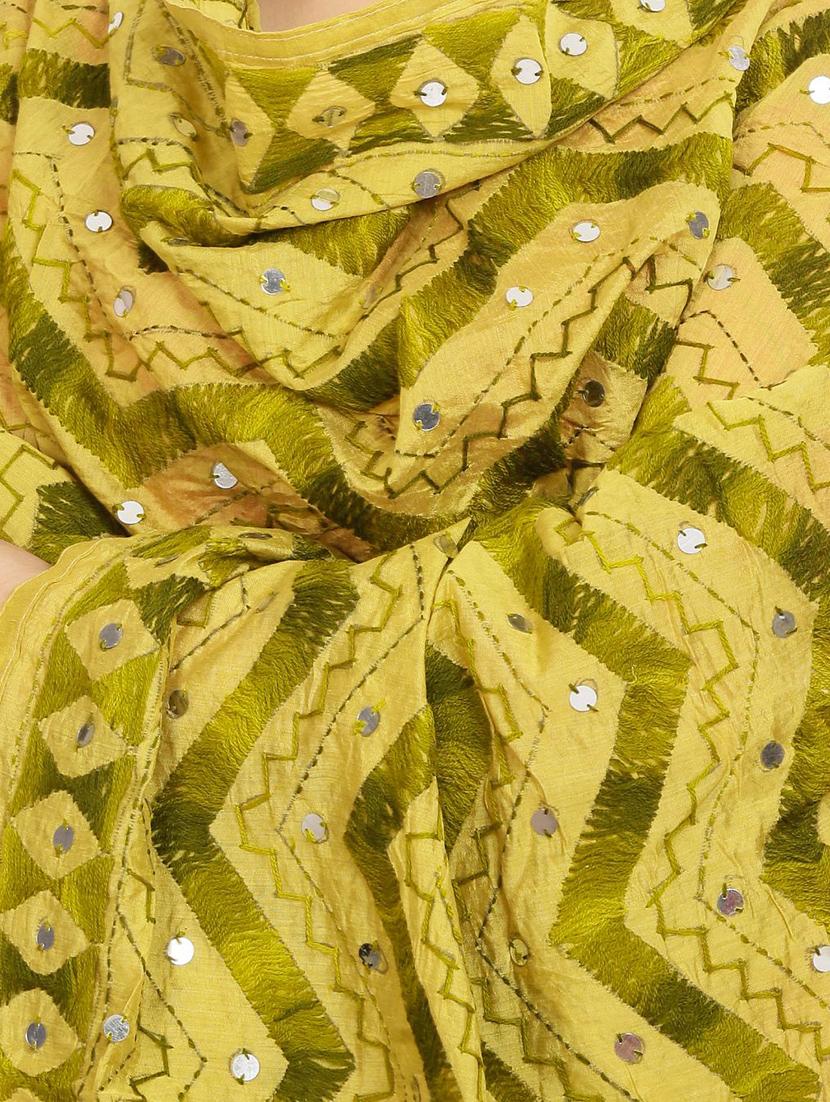 tonal phulkari dupatta - 16837598 - Zoom Image - 2