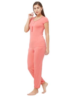 round neck tee and pajama set - 16837602 - Standard Image - 2