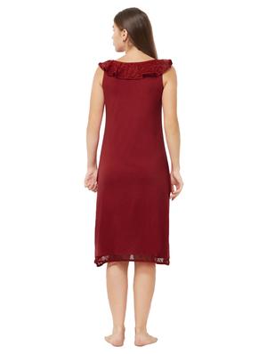 lace detail nighty - 16837622 - Standard Image - 3