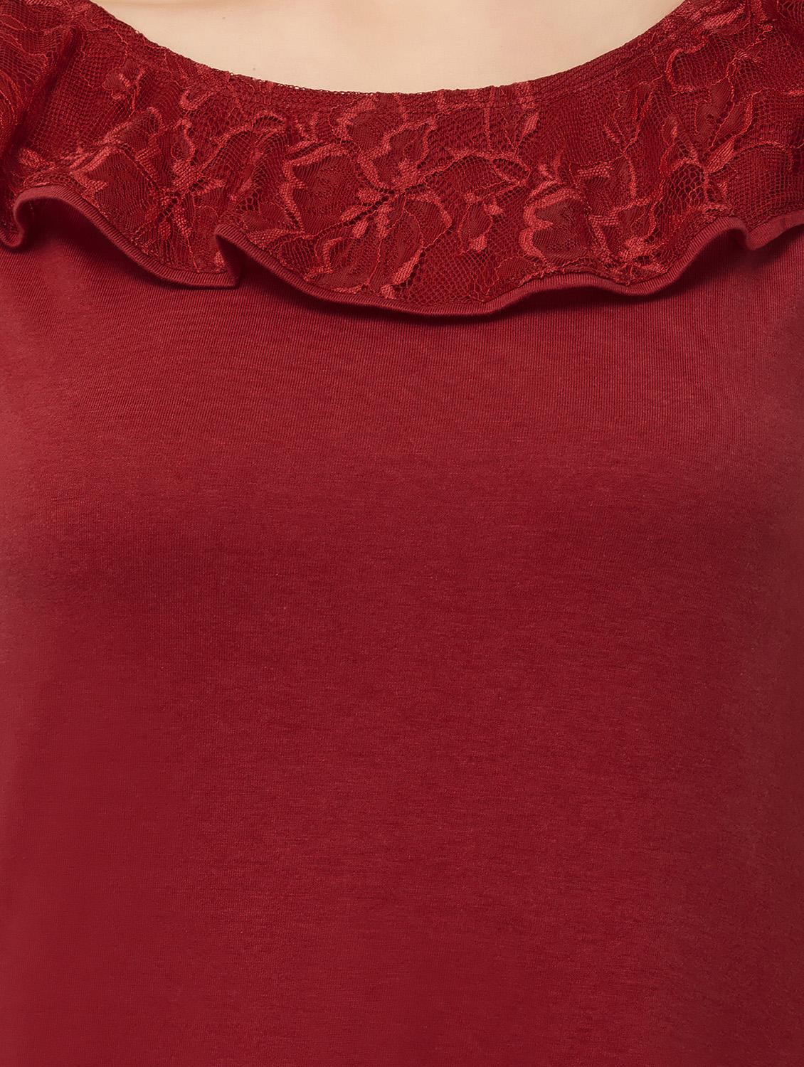 lace detail nighty - 16837622 - Zoom Image - 4