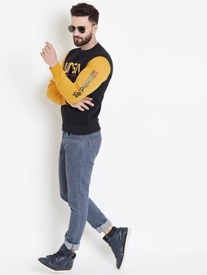 black fleece printed sweatshirt - 16837847 - Standard Image - 4