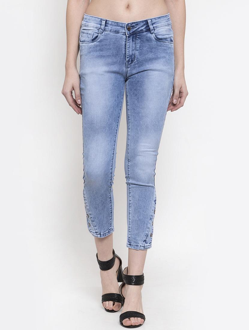 mid rise stone washed jeans - 16837892 - Zoom Image - 1