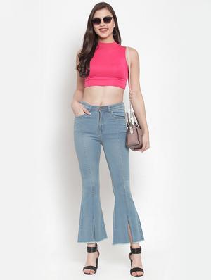 front vent boot cut jeans - 16837898 - Standard Image - 4