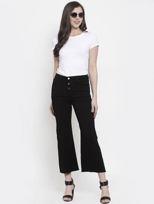 button flap high rise jeans - 16837900 - Standard Image - 4