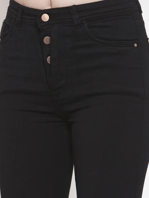 button flap high rise jeans - 16837900 - Standard Image - 5