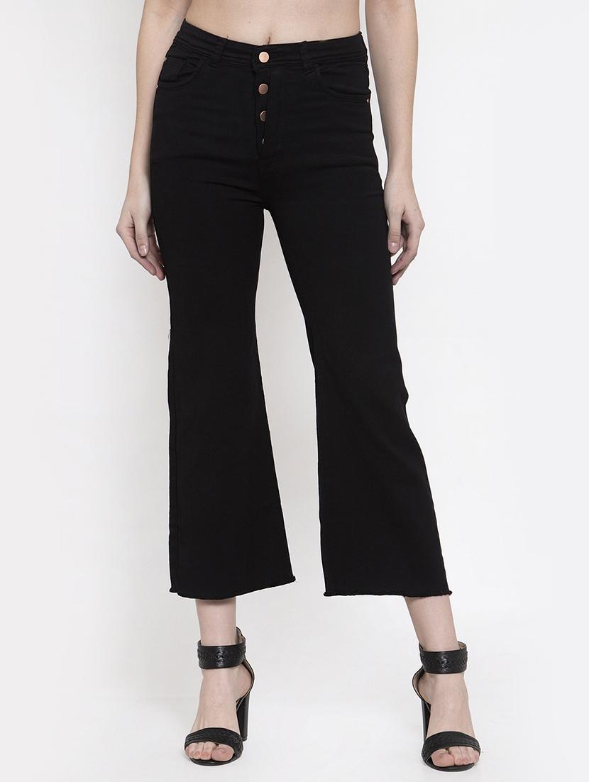 button flap high rise jeans - 16837900 - Zoom Image - 1