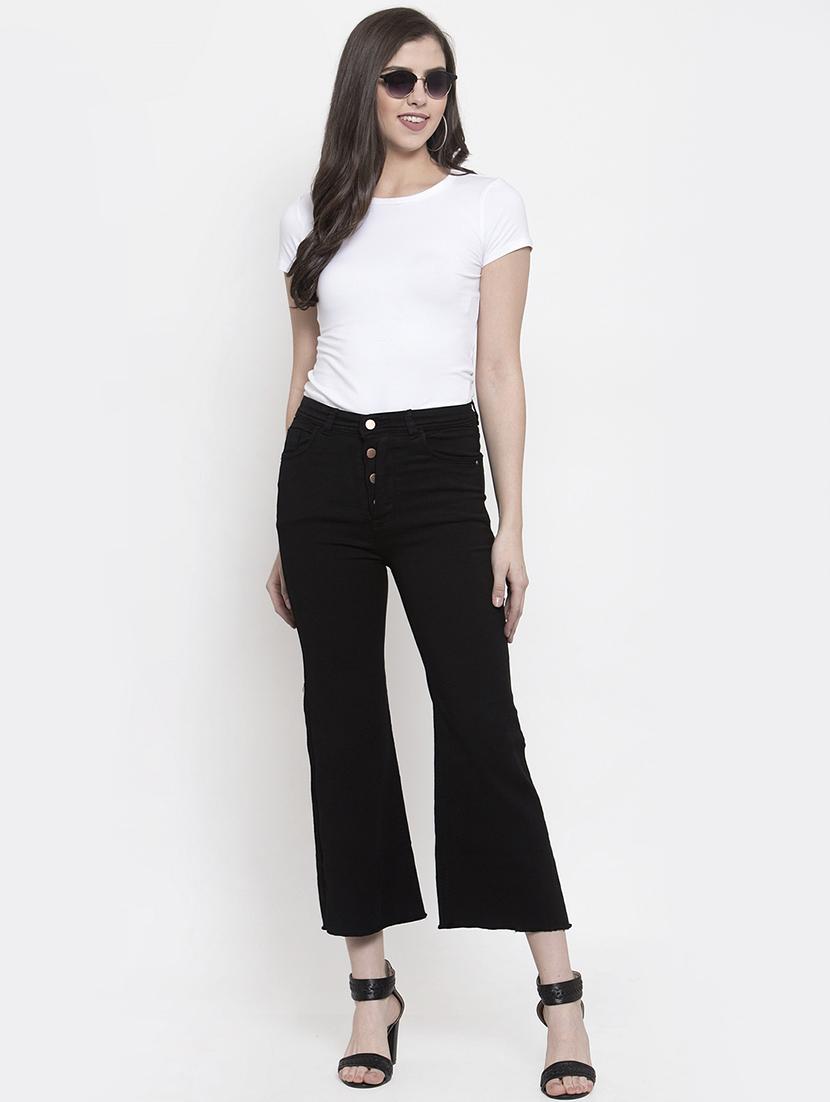 button flap high rise jeans - 16837900 - Zoom Image - 4