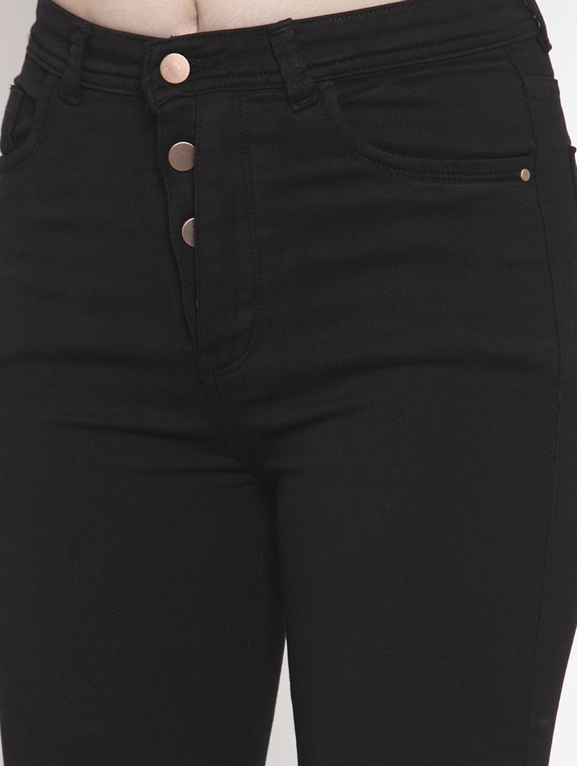 button flap high rise jeans - 16837900 - Zoom Image - 5