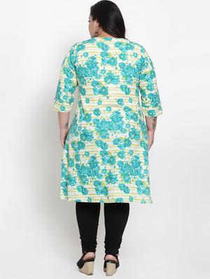 floral straight kurta - 16838056 - Standard Image - 3