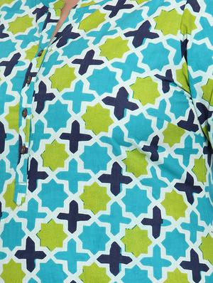 floral straight kurta - 16838059 - Standard Image - 4