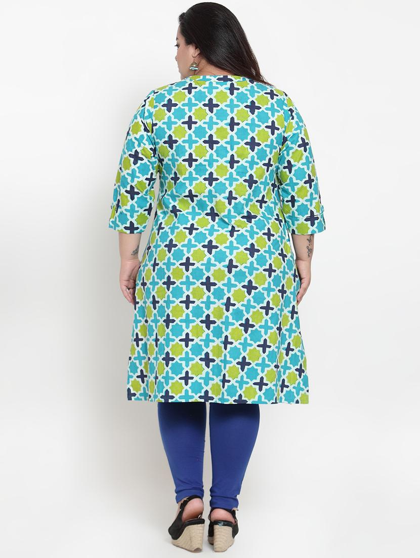 floral straight kurta - 16838059 - Zoom Image - 3