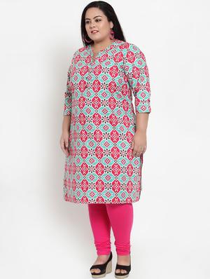printed straight kurta - 16838065 - Standard Image - 2