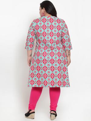 printed straight kurta - 16838065 - Standard Image - 3