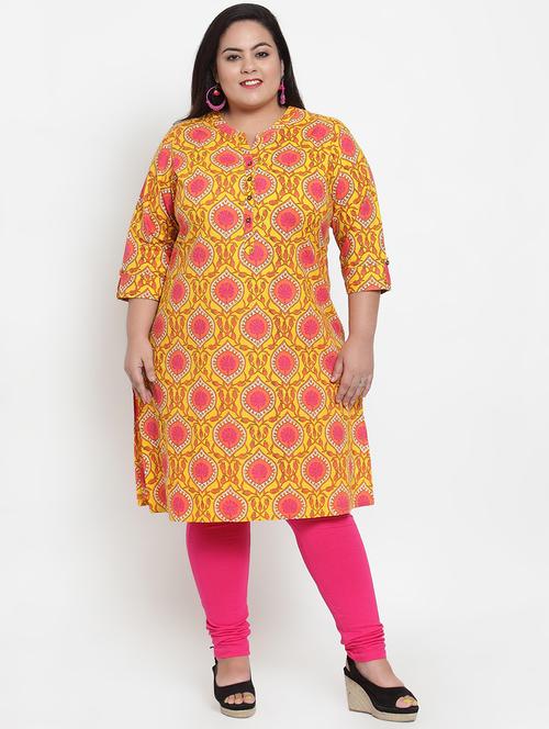 printed straight kurta - 16838066 - Standard Image - 1
