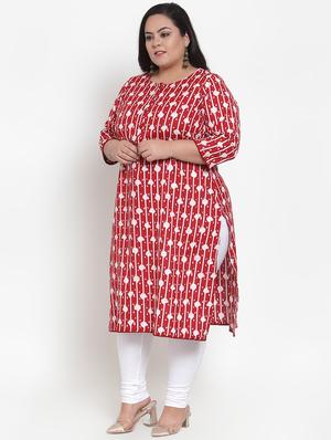 printed straight kurta - 16838098 - Standard Image - 2