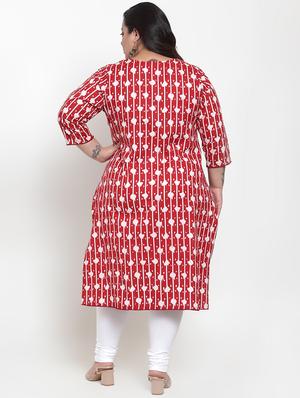 printed straight kurta - 16838098 - Standard Image - 3