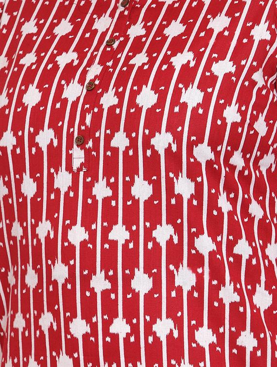 printed straight kurta - 16838098 - Zoom Image - 5
