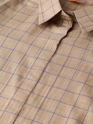 checkered straight kurta - 16838106 - Standard Image - 4