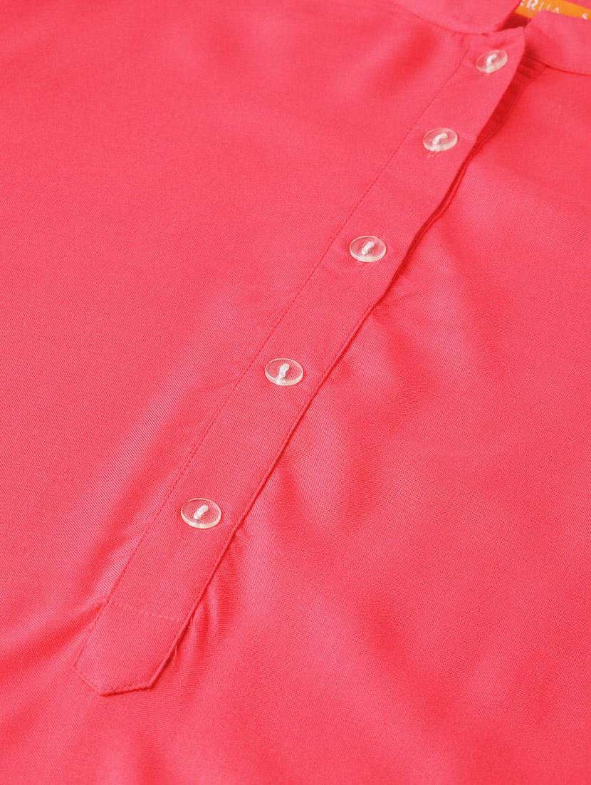solid straight kurta - 16838107 - Zoom Image - 4
