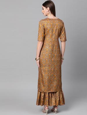 printed kurta sharara set - 16838119 - Standard Image - 3