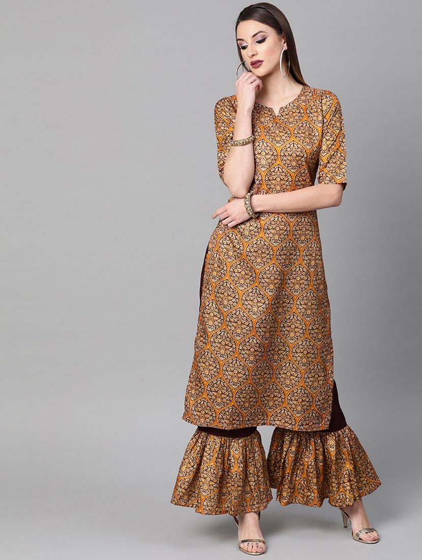 printed kurta sharara set - 16838119 - Zoom Image - 1