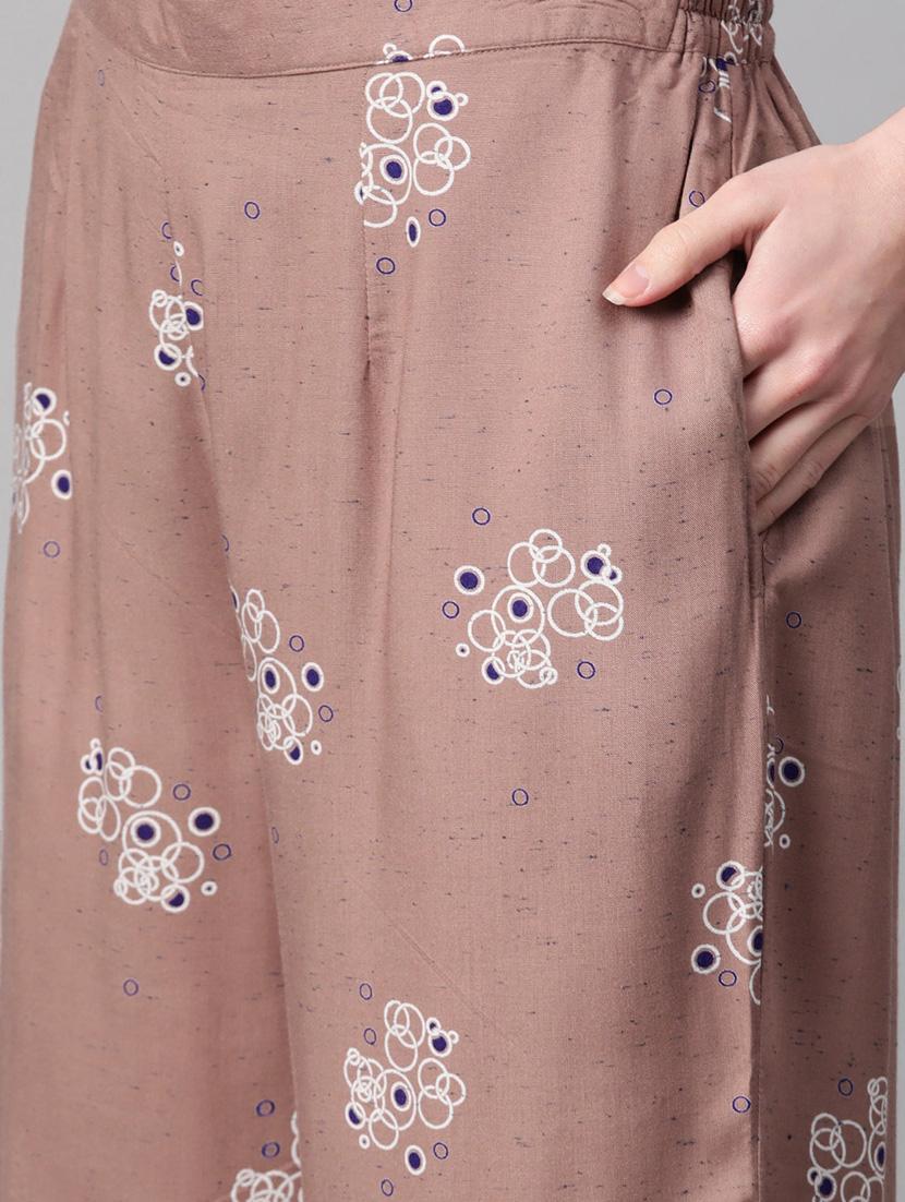 floral kurta palazzo set - 16838123 - Zoom Image - 5