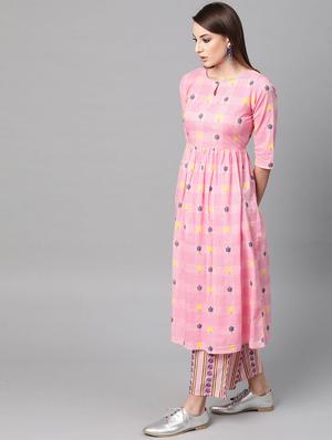floral kurta palazzo set - 16838139 - Standard Image - 2