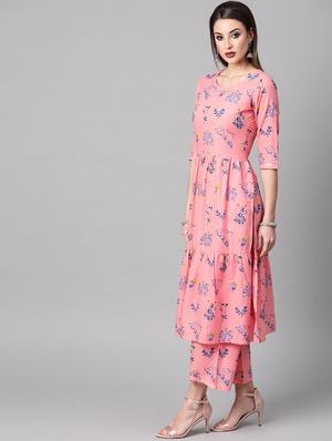 floral kurta palazzo set - 16838146 - Standard Image - 2