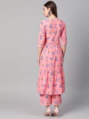 floral kurta palazzo set - 16838146 - Standard Image - 3