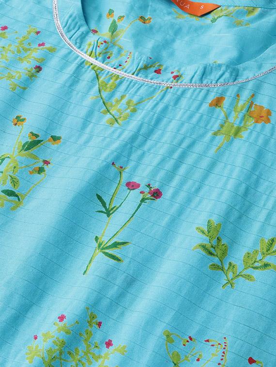 floral kurta palazzo set - 16838147 - Zoom Image - 4