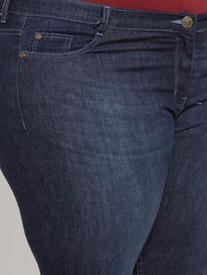 mid rise denim plus capri - 16838182 - Standard Image - 5