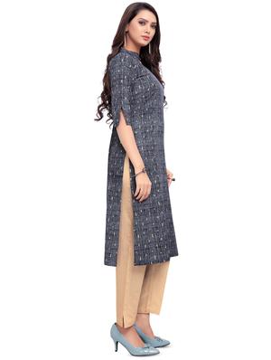 printed straight kurta - 16838207 - Standard Image - 2