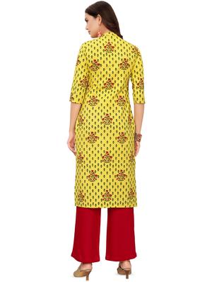 floral straight kurta - 16838211 - Standard Image - 3