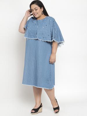 pearl embellished plus dress - 16838222 - Standard Image - 2