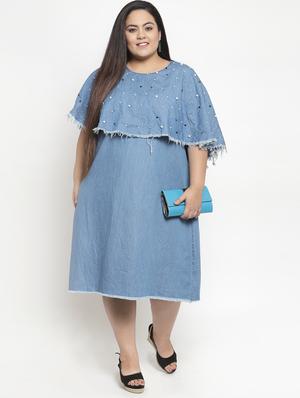 pearl embellished plus dress - 16838222 - Standard Image - 4