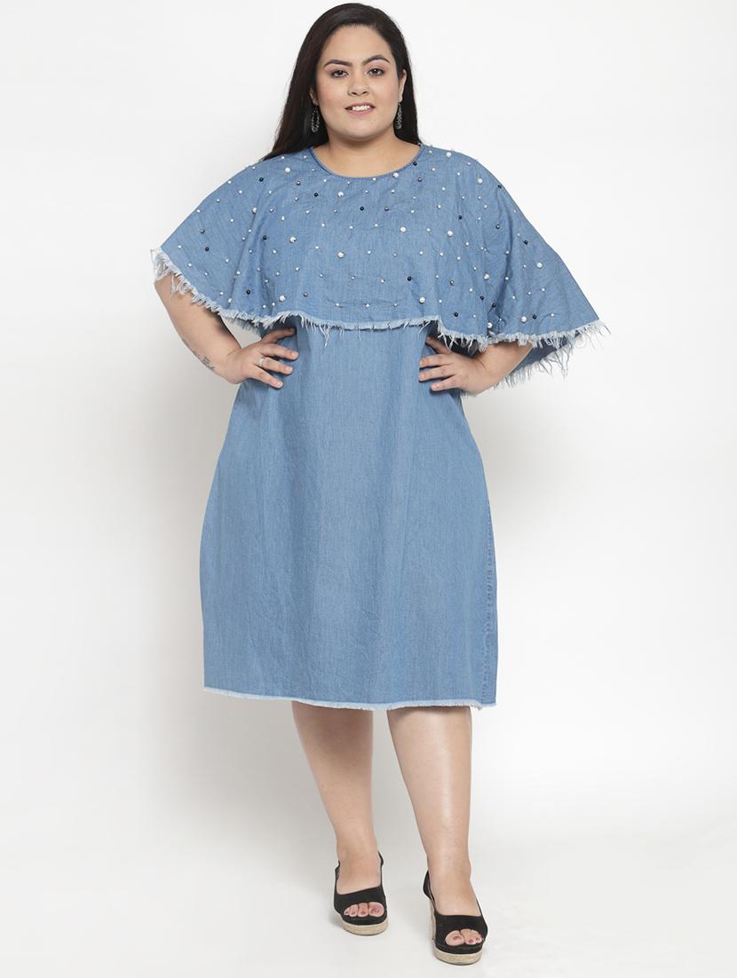 pearl embellished plus dress - 16838222 - Zoom Image - 1