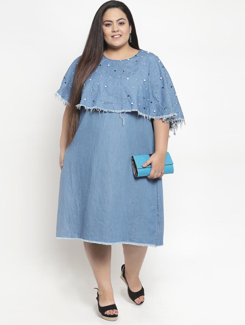 pearl embellished plus dress - 16838222 - Zoom Image - 4